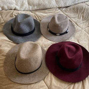 4 Round Hats